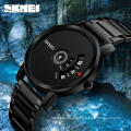 skmei men laisure business black watch custom logo